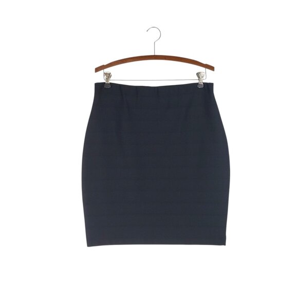 Joseph Ribkoff Bandage Skirt Black Pull On Knee Length Womens Size 12 - Picture 1 of 7